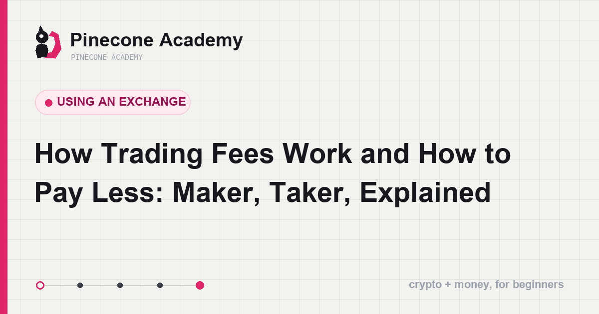 How a trading fee is built: Maker resting orders versus Taker orders, and ways to cut the cost