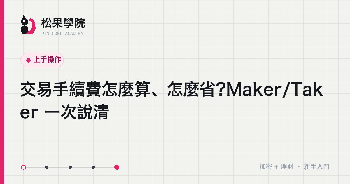 交易手續費構成示意:Maker 掛單與 Taker 吃單費率對比及省費方式